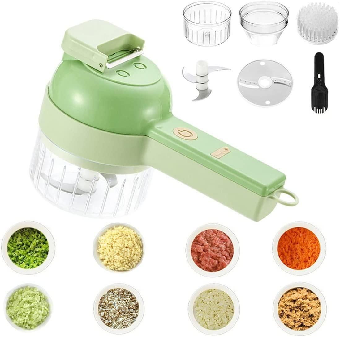 Portable Electric Vegetable Cutter Set (4 in 1)