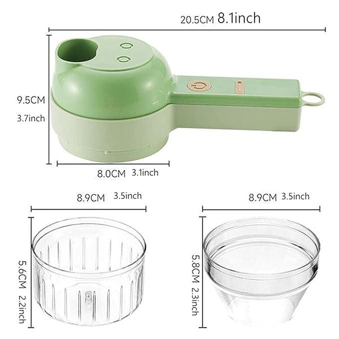 Portable Electric Vegetable Cutter Set (4 in 1)